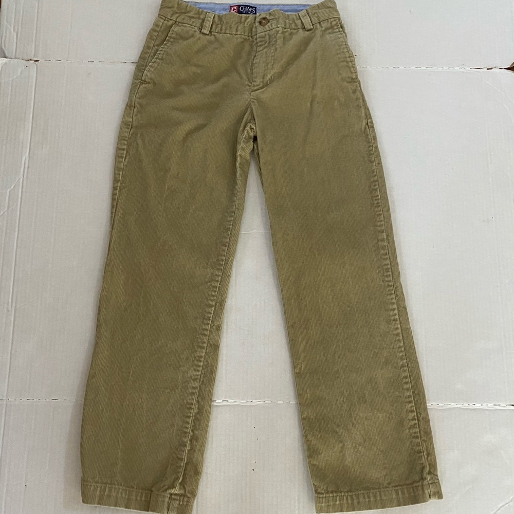 Chaps Long Corduroy Khaki Colored Pants Boys Size 10